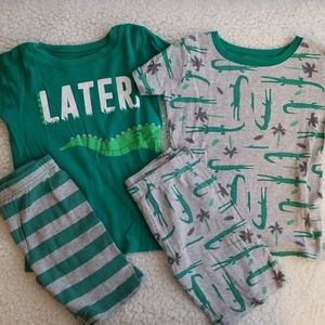 CARTERS - 2 PAIRS SIZE 6 PAJAMAS